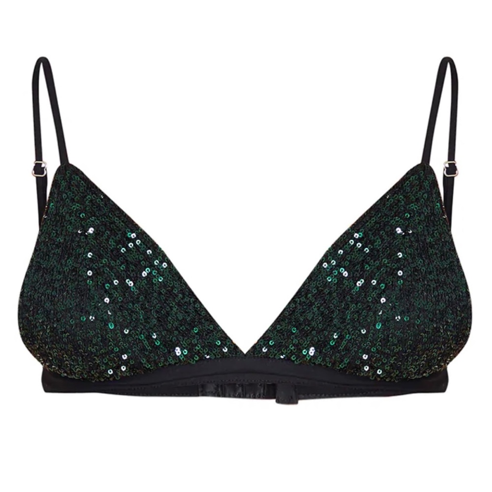 Emerald Green Sequin Bralet